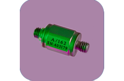 An A/162 accelerometer shot in purple background