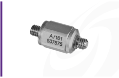Cut-out image of DJB A/161 high shock Piezo-Tronic IEPE accelerometer on white background