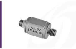 Cut-out image of DJB A/162 high shock Piezo-Tronic IEPE accelerometer on white background