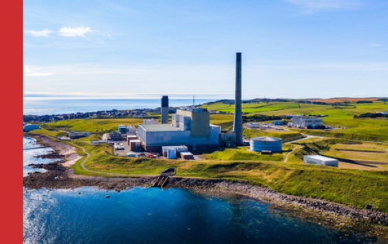 External view of SSE Thermal Power Station at Peterhead